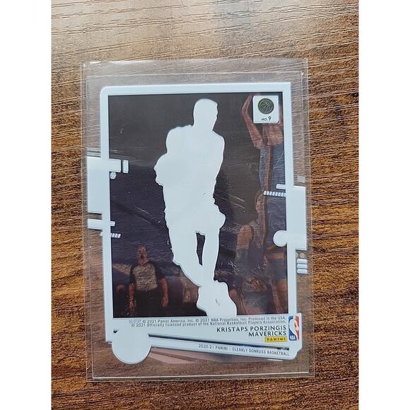 Kristaps Porzingis 2020-2021 Panini Donruss Clearly #9 - Dallas Mavericks - Picture 2 of 3